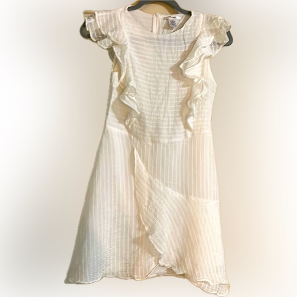 Dress Boutique Ruffles Esley Viscose Layers Cream Size M Beach Romantic Sheer - Picture 13 of 13